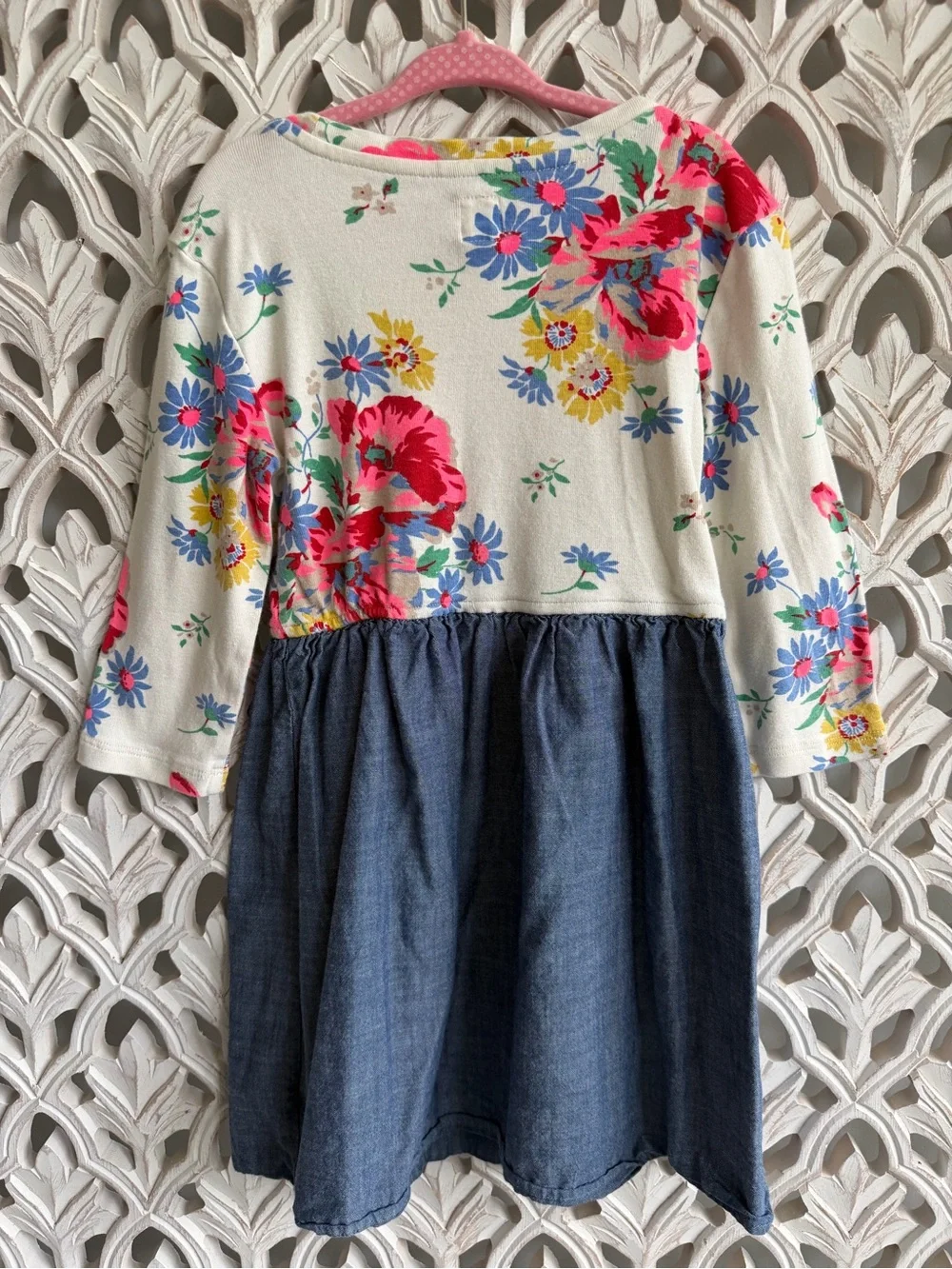 Gap Kids Floral Denim Dress, size S